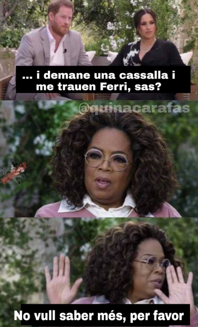 Ferri, trencant famílies des de temps immemorials. #Divendres #BonDia