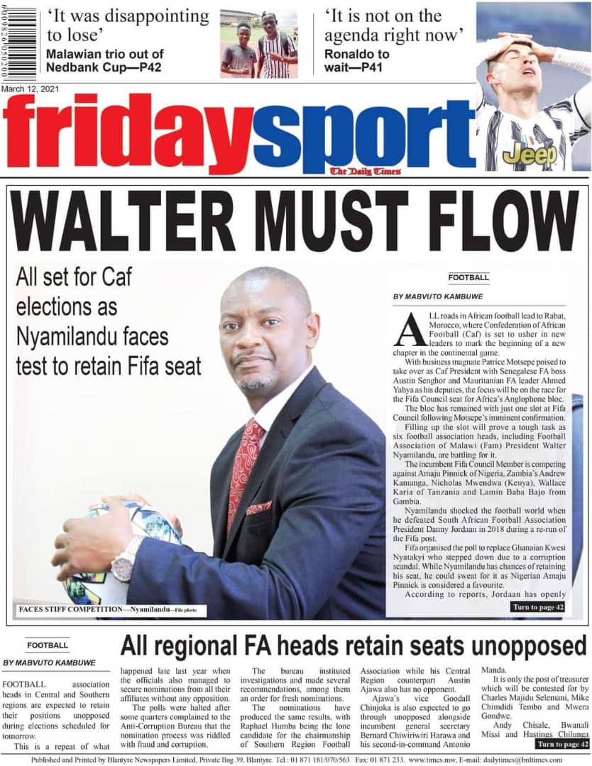 LekaniNkhanza's tweet photo. #GoodLuckWalter, Malawi #Africa is behind you - #FifaCouncil2021 https://t.co/CgoynXRRV4
