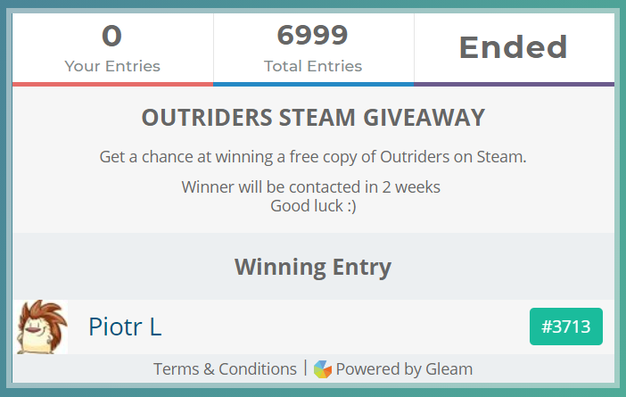 KhrazeGAMING's tweet photo. Big congrats to @Yerzuuu for winning our February Outriders Giveaway!🥳🥳🥳
For everyone else, don't worry there's another one coming up right here for all platforms: https://t.co/PwuZBBBzp1

#OutridersGIVEAWAY #Outriders https://t.co/EEznMvPufN