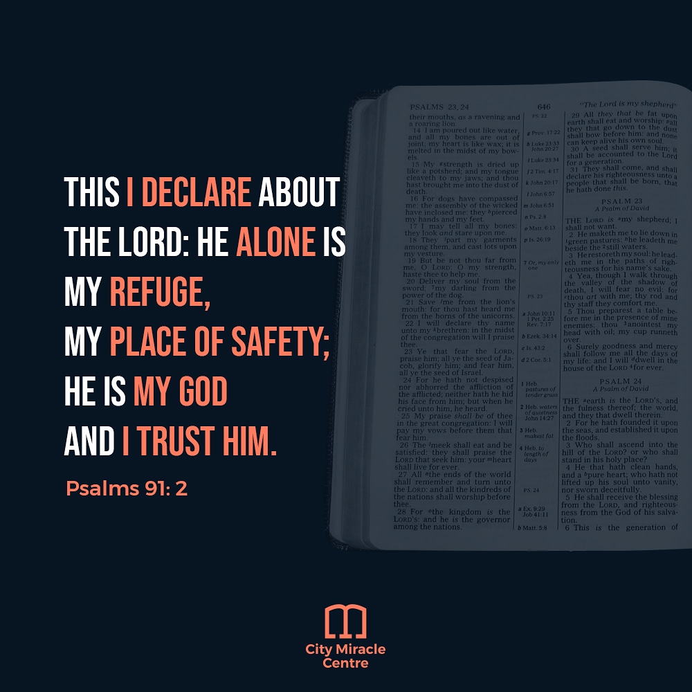 CityCmc's tweet photo. Verse of the day.
#verseoftheday #bibleverse #GodIsLove #wordofGod #Bible #trust #David #fotress #refuge #protector #psalms https://t.co/LYrUNmLnPx