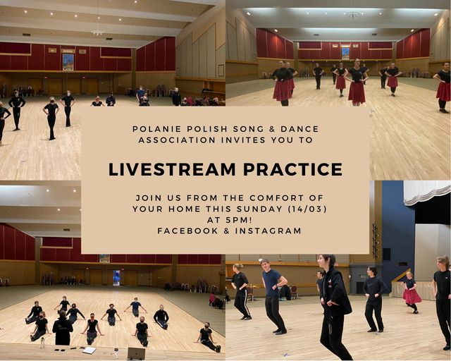 ‼️This Sunday, March 14th, at 5pm, we are inviting you to our practice VIA LIVESTREAM!‼️
We will be streaming on our Facebook &amp; Instagram for those who are interested! We hope you join us❤️ See you there😉💃
#polishdance
#polishfolkdance