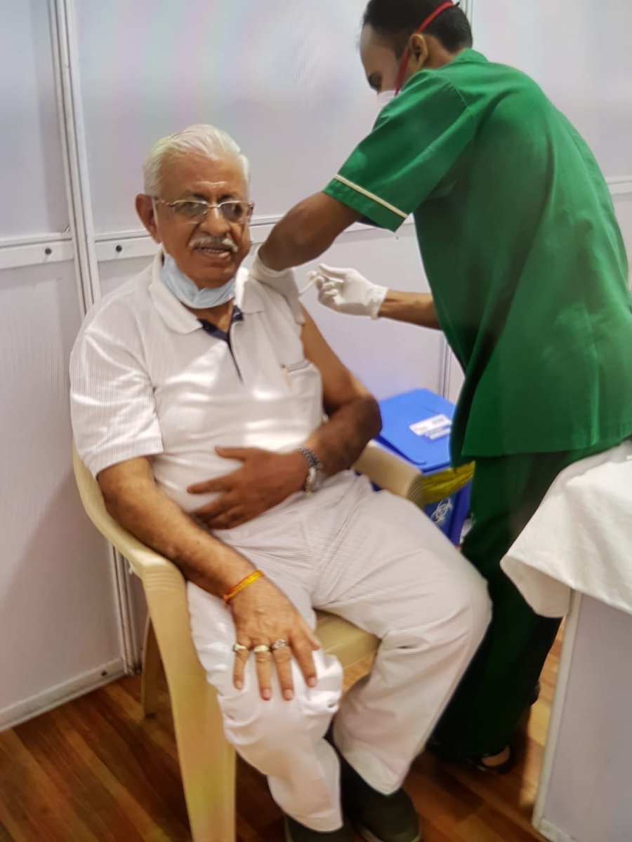 BSSRashtriya's tweet photo. Took my first dose of COVID Vaccine                                              
Heartfelt Thank you to Hon'ble Prime Minister Shri Narendra Modi ji and Gratitude to our hardworking scientists for the vaccine and salute to doctors’ &amp; paramedics’ efforts in carrying out the https://t.co/T4hHONCPo1