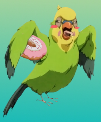 Anime Toradora Cute Funny Emote Inko Chan Parakeet Bird for 