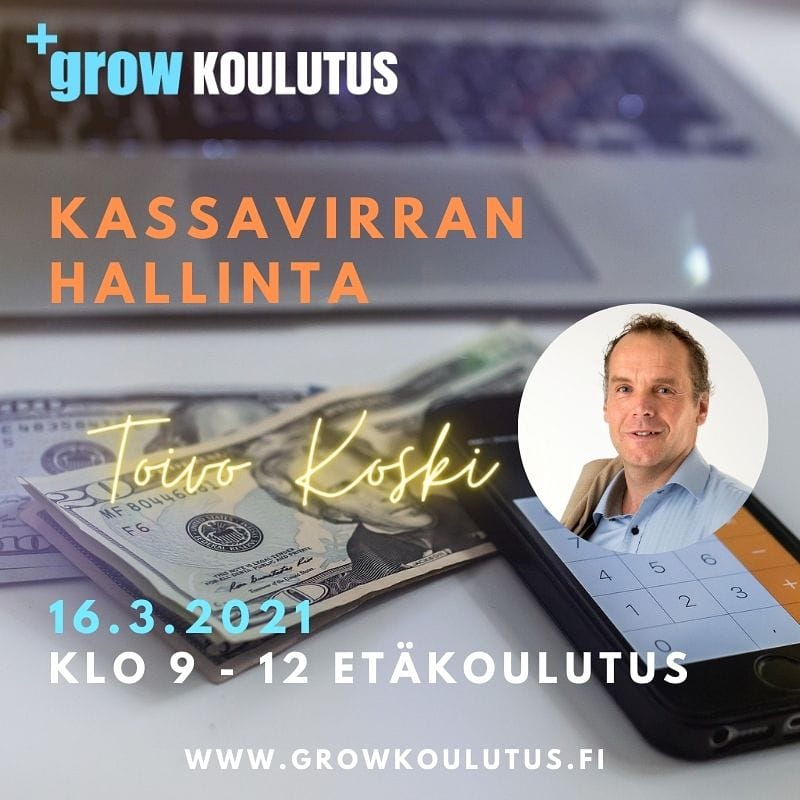 BIGTraining_big's tweet photo. Yrityksen kassavirta haltuun 💥 Tiistaina 16.3. Grow etäkoulutus keskittyy mm. rahoituslaskelman ja kassavirtalaskelman rakenteeseen ja erilaisiin malleihin. Sisältää harjoituksia ja esimerkkilaskelmia. Tutustu koko ohjelmaan tästä: https://t.co/xOuxPWArkB #kassavirta #talous https://t.co/PXv5OILyHY