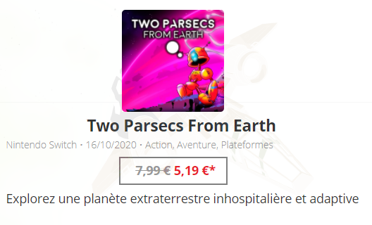 abxgames_studio's tweet photo. "Two Parsecs From Earth" is on SALE on #NintendoSwitch
5.19 $/€ (35% off until Mar.31)
#Switch #indiegame #indiedev #indiegames
#TwoParsecsFromEarth #2PFE
@RatalaikaGames
Arts by @LastMoonGame https://t.co/EB3Ee0tPwd