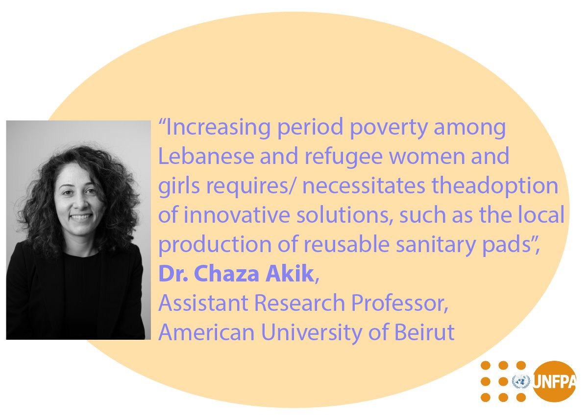 #HappeningNow: Launching of the study findings of the assessment of knowledge, attitudes, &amp;perceptions regarding Menstrual Hygiene Management #MHM in #Lebanon. Here is what our speaker Dr. <a href="/ch_akik/">Chaza Akik</a> is highlighting in her presentation #ReducingPeriodPoverty #SwitchingToReusablePad