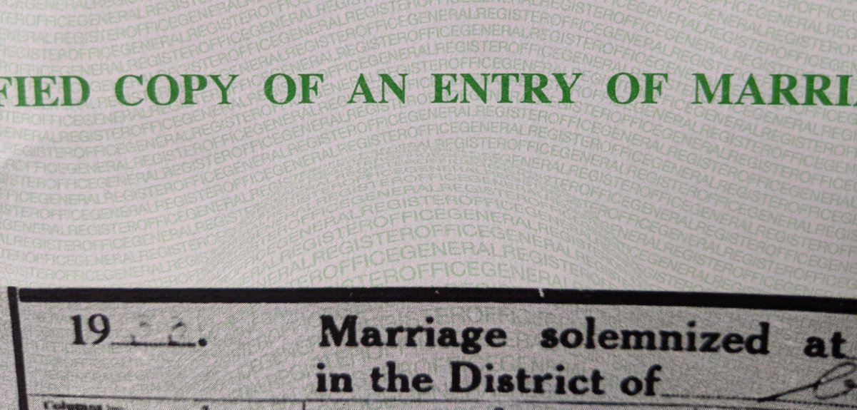 In the post today: first time using the GRO to get a copy of a marriage cert for research. Absolutely wild that you can order any certificate for a small amount of £