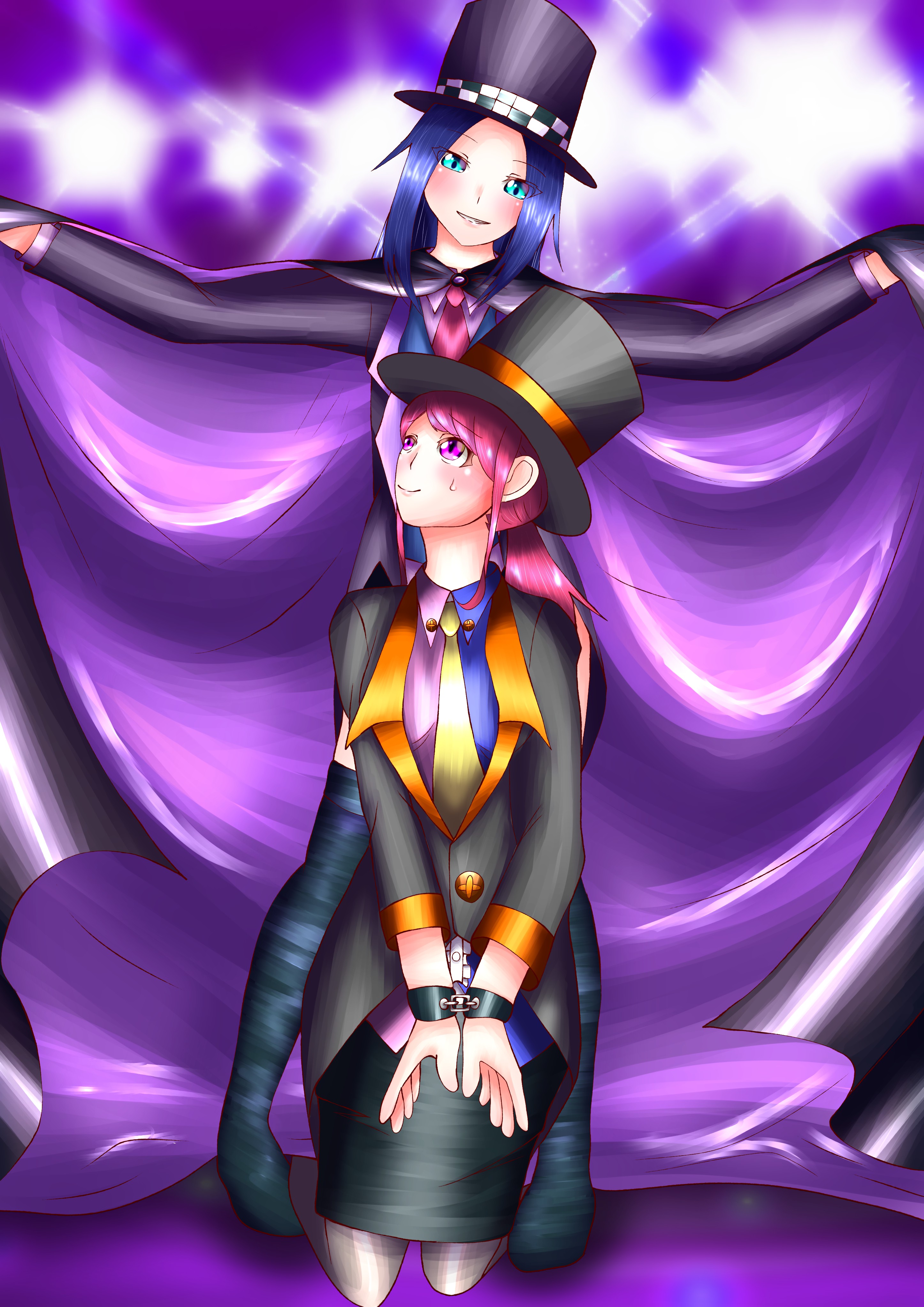 小茴香 絵描垢 La Magieマジックショー マントイリュージョン イラスト イラスト初心者 イラスト好きな人と繋がりたい 絵描きさんと繋がりたい いいねかrtで気になった人フォローする マジックショーイラスト T Co V6onxwianr Twitter