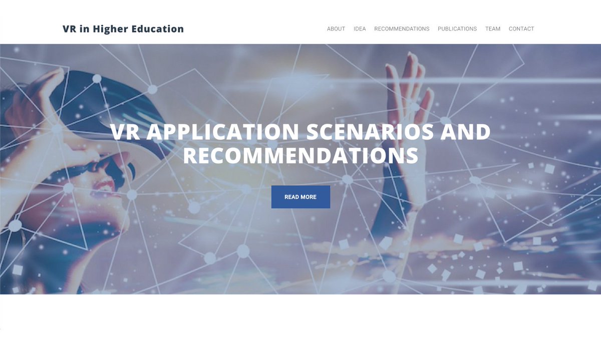 VRHighEducation's tweet photo. The final project results are ready for you 🥳 Have a look at the project publications and recommendations for developers, universities &amp; lecturers who want to implement #VirtualReality in #HigherEducation @Erasmus_Project 👉 https://t.co/F4iRzs1Xq2 https://t.co/e6gcARzxKK