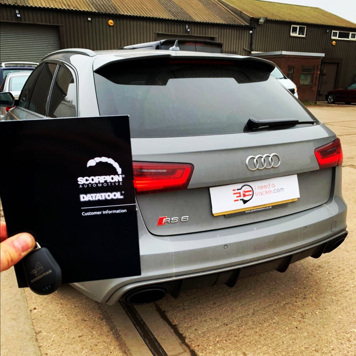 ineedatracker's tweet photo. A family estate is not an obvious candidate to benefit from having a tracker system installed. But the Audi RS6 is equipped with supercar worthy engines and are not easily replaceable https://t.co/VXpFaTgkCW