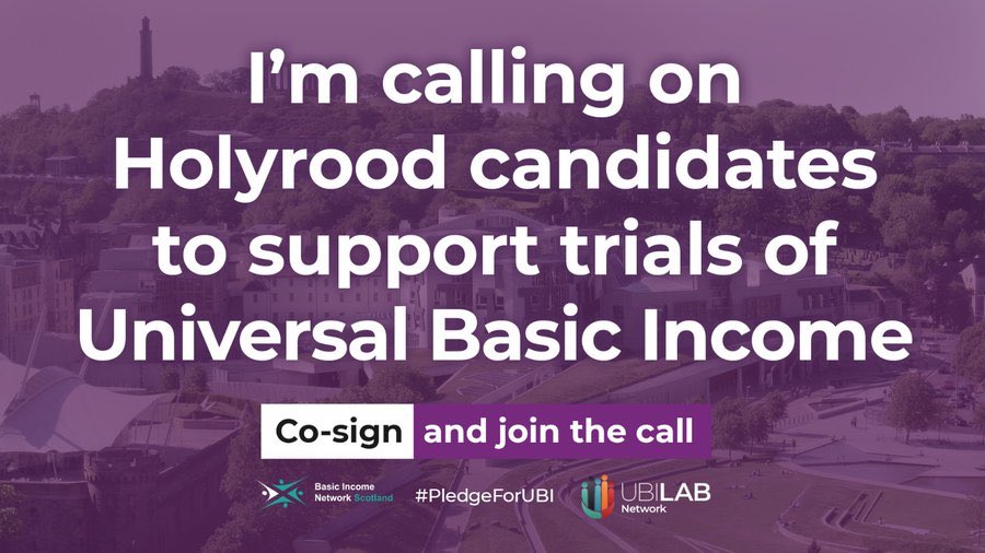 Labour4UBI's tweet image. We would like to encourage all Labour candidates in Scotland to sign @cbinscot’s #PledgeForUBI. This is your chance to help Holyrood back a Basic Income Policy after the election. 

Sign the pledge here: ubilabnetwork.org/holyrood-pledge