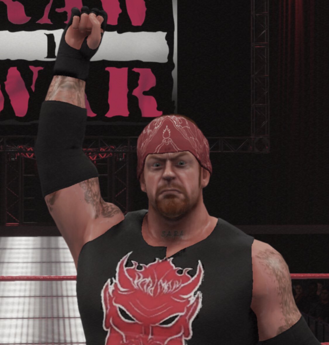 JKnife313's tweet photo. Some in-game shots.
#wwe2k19
#wwe2k20
#caws
#undertaker
#bigevilreddevil
#americanbadass
#wwfattitude
#ruthlessaggression
#wwegames https://t.co/DbE9Eh3vdG
