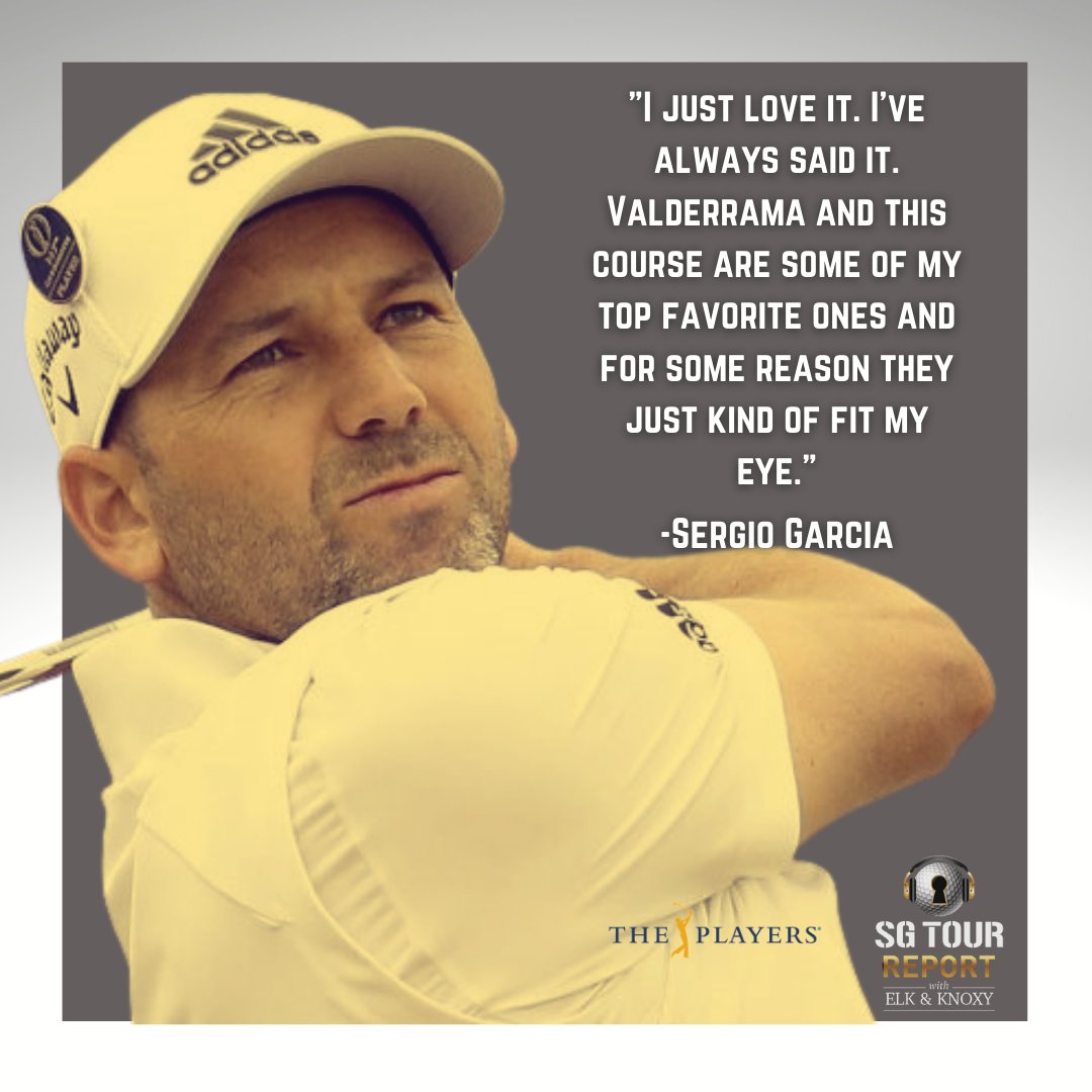 Sergio Garcia was firing on all cylinders in the 1st round of @THEPLAYERSChamp, carding a -7, 65 to nab the early lead. He says that @TPCSawgrass has always seemed to suit his eye well and he obviously enjoyed himself around the Stadium Course on Thursday. #sizzler #goodwithirons https://t.co/f4GqmxQFkO