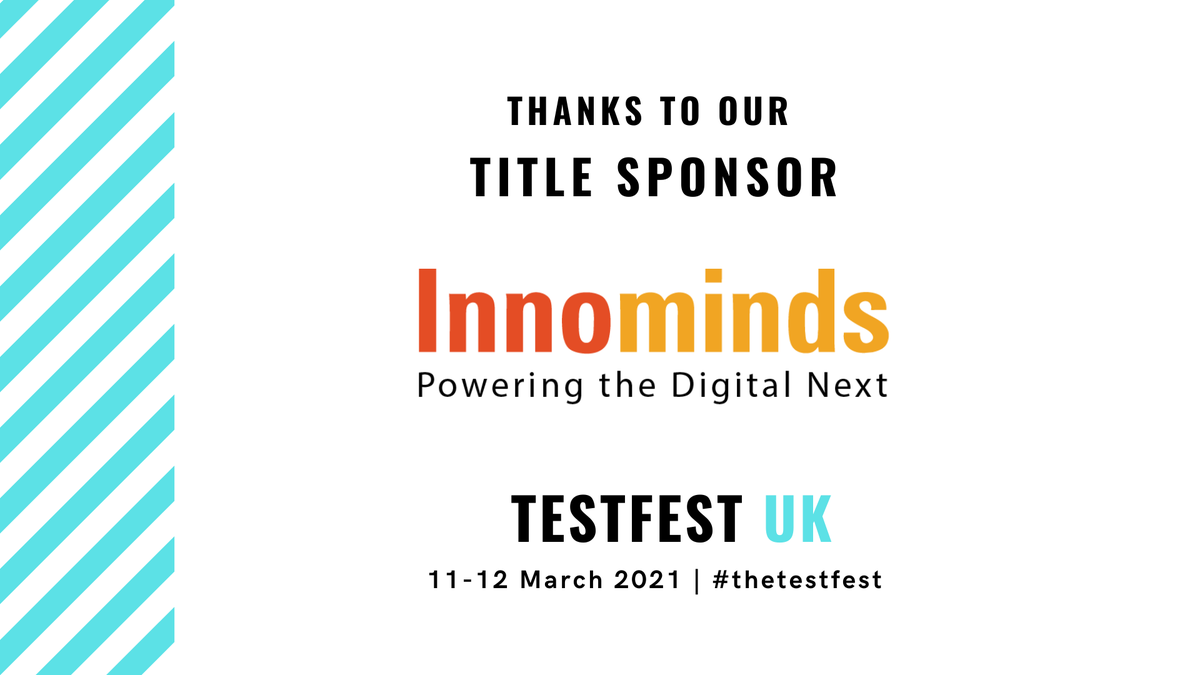 Thank you our Title Sponsor <a href="/Innominds/">Innominds</a> on your continuous  support for #thetestfest #UK  🙌. We are delighted to associate with you!

bit.ly/testfest-uk

#testing #testautomation #QA #softwaretesting
