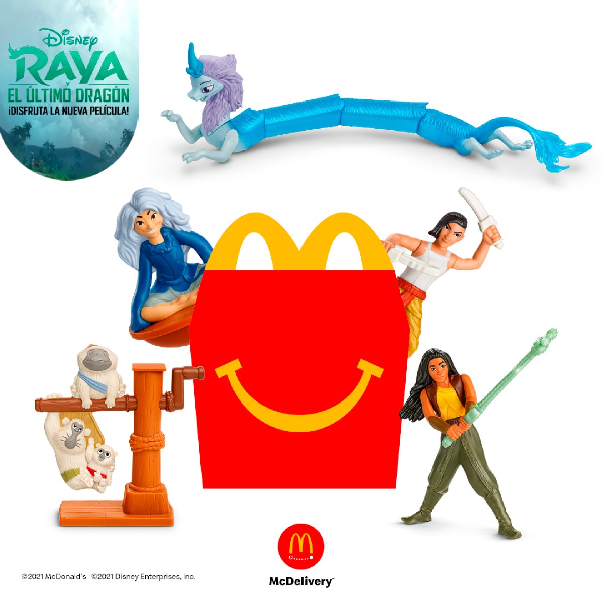 Cajita Feliz Raya Raya Y El Ultimo Dragon Juguetes Mcdonalds