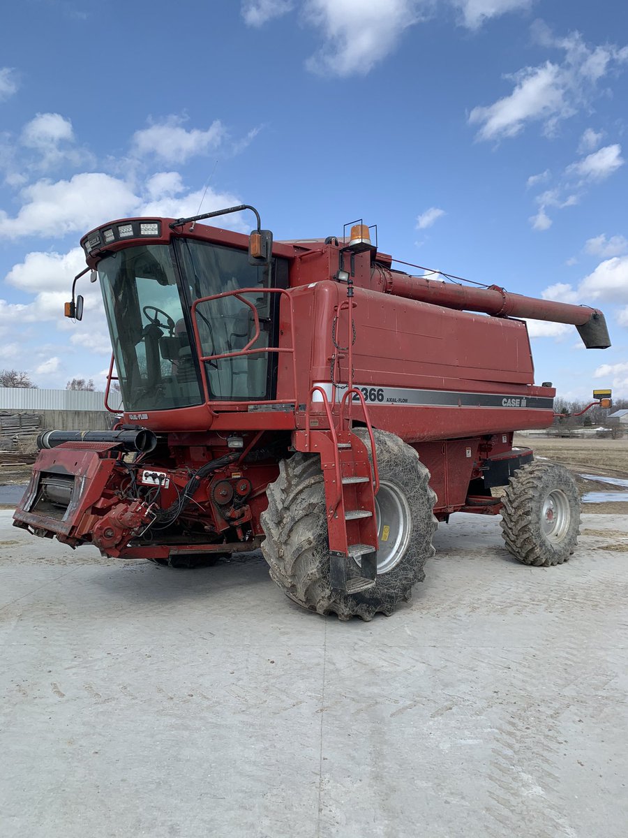 2004 2366 combine with heads for sale. Message for details. I’d like to sell as a package deal but open to offers #ontag #forsale