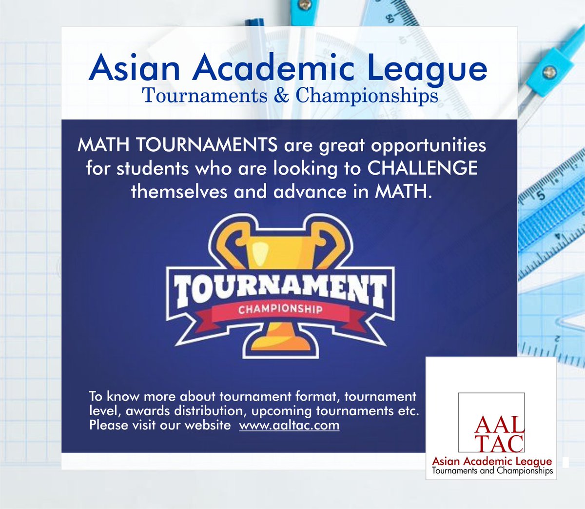 AcademicAsian's tweet image. Mathematics is increasingly important in our technological and scientific age. What better way get  kid edge over others through MATH TOURNAMENTS..#mathonlinecourses #mathcontest #MathTournament #MathOnline #mathisfun #onetoonetuition
#onlineclasses #1to1coaching