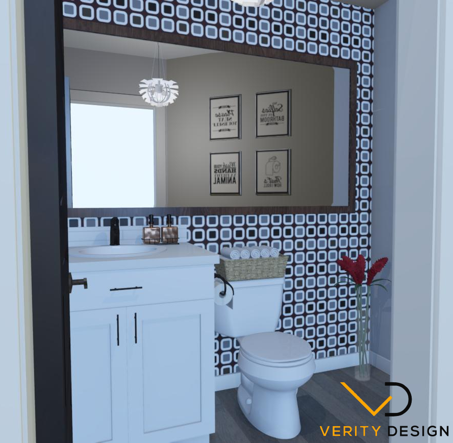 3designVerity's tweet photo. Take your powder room to the next level! Wallpaper with bold patterns are a great way to make your half bath inviting for your guests. #medhat #3drendering #rendering #homedesign #bathrooms https://t.co/cVybm2yLcp
