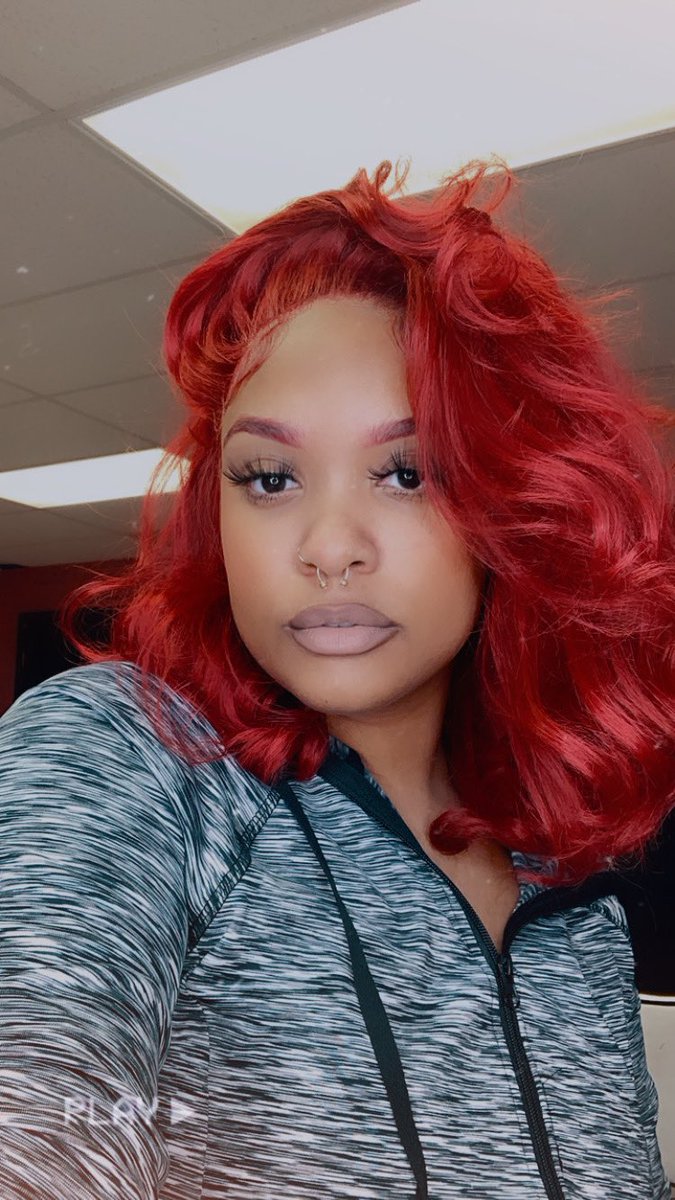 bmilesa's tweet photo. Since I was too busy to get any real pics I still want y’all to see the red I did 😍🔥 https://t.co/TxXoMQoSk7