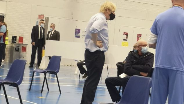 Prime Minister Boris Johnson visits Fermanagh