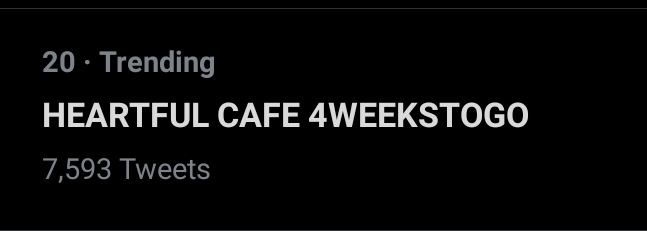 STILL TRENDING AT TWENTIETH SPOT AT 8:54 PM? WOWWWW

HEARTFUL CAFE 4WEEKSTOGO
@MyJaps #JulieAnneSanJose