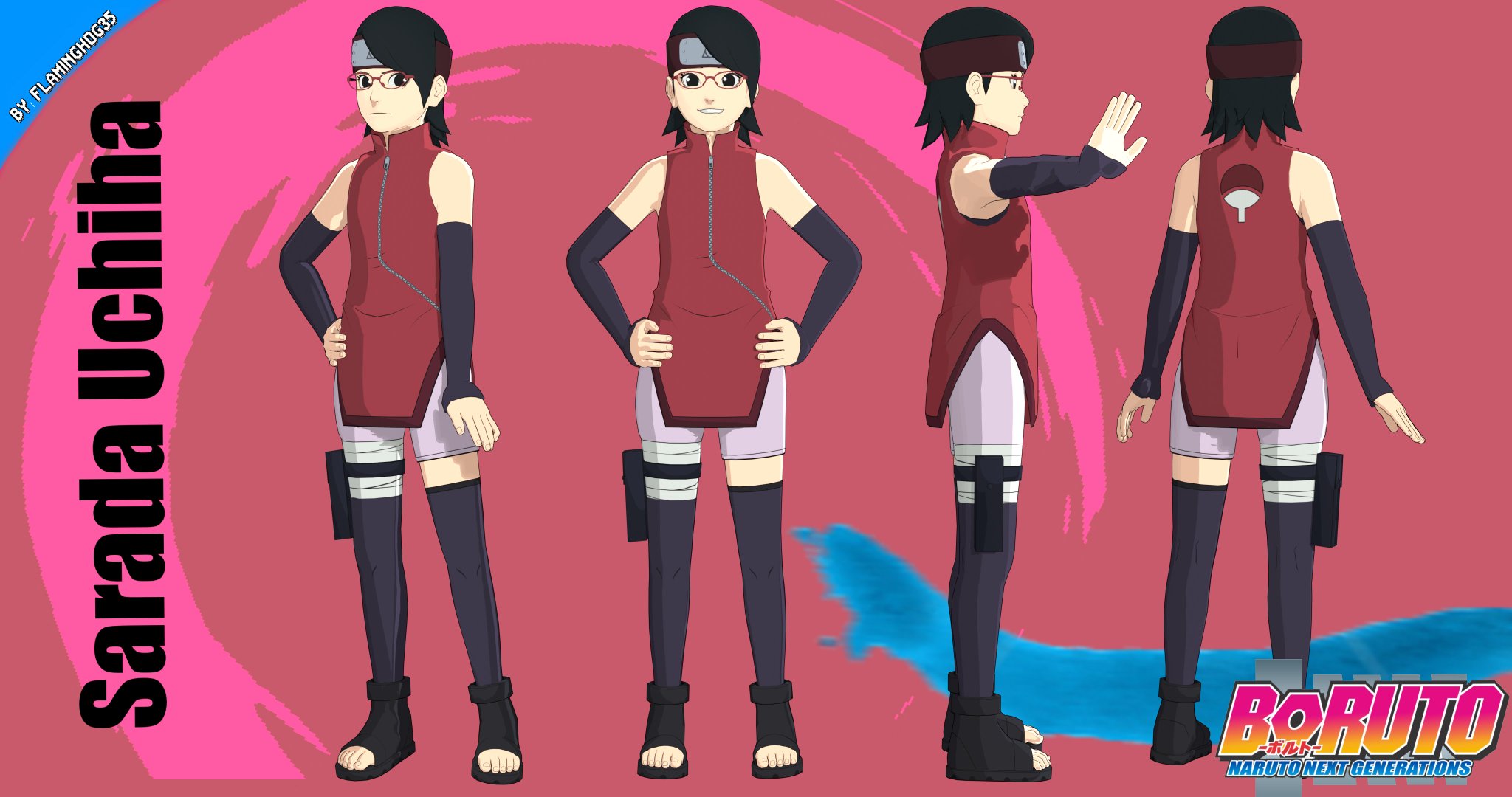 Sarada Uchiha Adult by Lesya7  Uchiha, Uzumaki boruto, Naruto art