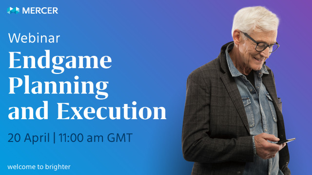 From the uncertainty of the #pandemic to the challenges of long-term funding targets, develop an endgame strategy for your #pension scheme. Join our 20 April webinar to learn how. #MercerEvents #wealth bit.ly/3evVoQ5