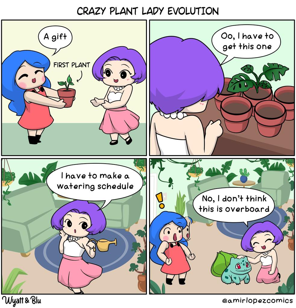 The kind of plant person I want to be #Pokemon
(Credit: amirlopez)