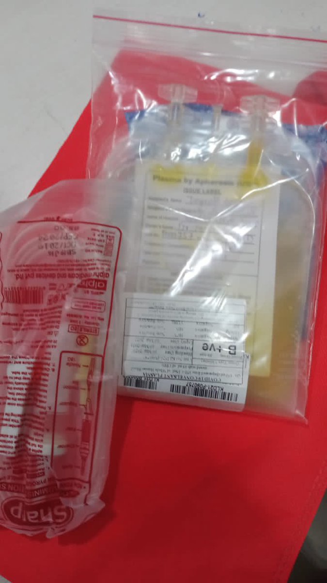 sandhyafernez's tweet photo. Blood Plasma arranged for patient admitted in #FamilyCare #Miraroad.
Thankful to Vishwas Dada for all the help extended. Kin collected Plasma bag this afternoon from #Mulund
May the patient heal well & soon 🙌
@SOSSaviours #PlasmaAid https://t.co/SZFOgISjJ0