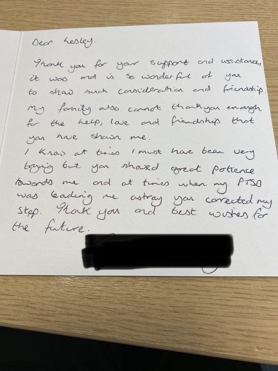 wmpfcaplo's tweet photo. Lovely postal greeting this morning - despite the trauma people go through, they still take time to appreciate others. #bekind #leader #ptsd @PTSD999 @Call4Backup @iam_1in4 @threaps #newfed #hereforyou #IHR @region8rep https://t.co/Fqd8Z9NdxB
