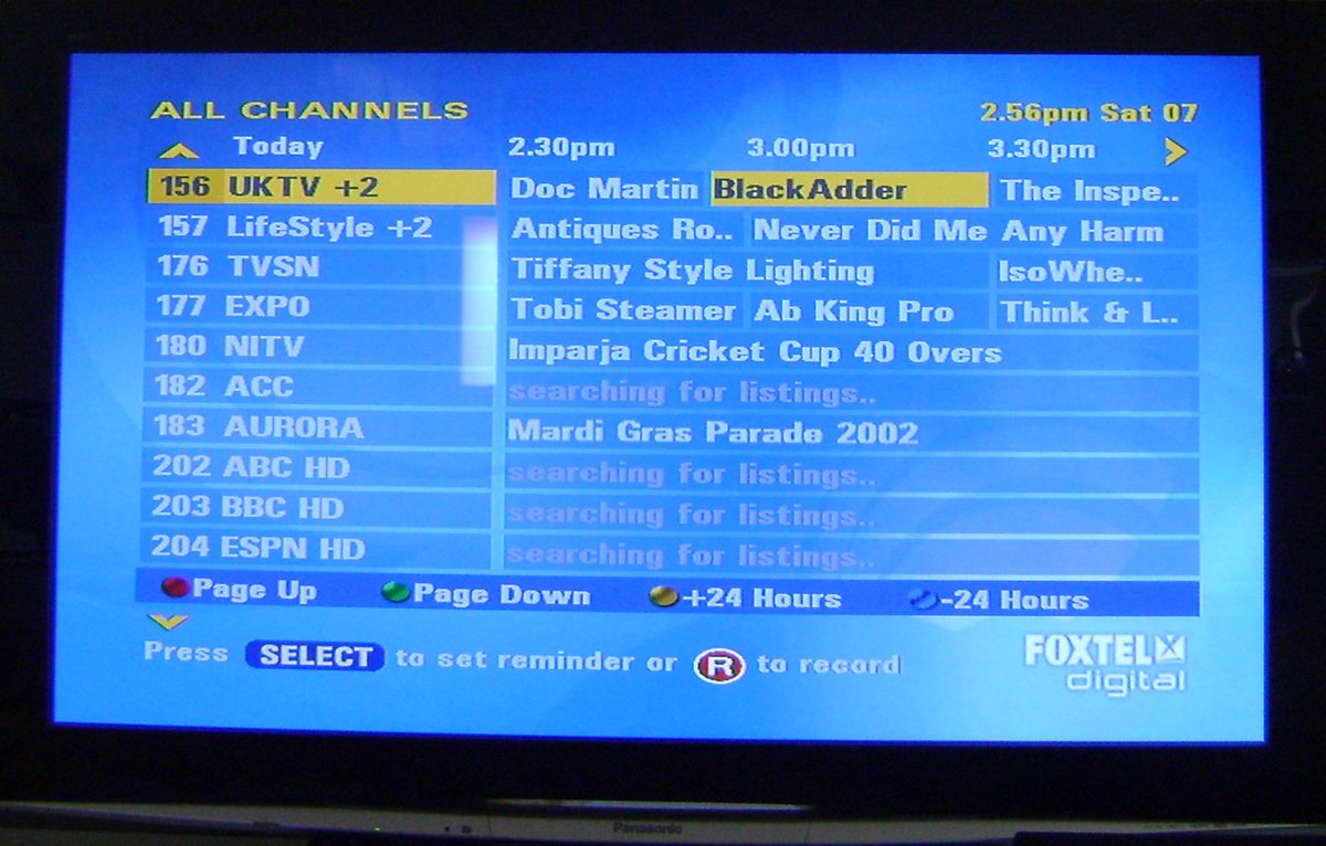 Telemelbs On Twitter Another Edition Of My Terrible Attempt At Taking A Picture Of My Tv This Time In Far Better Quality Though The Foxtel Tv Guide From March 2009 Not Too