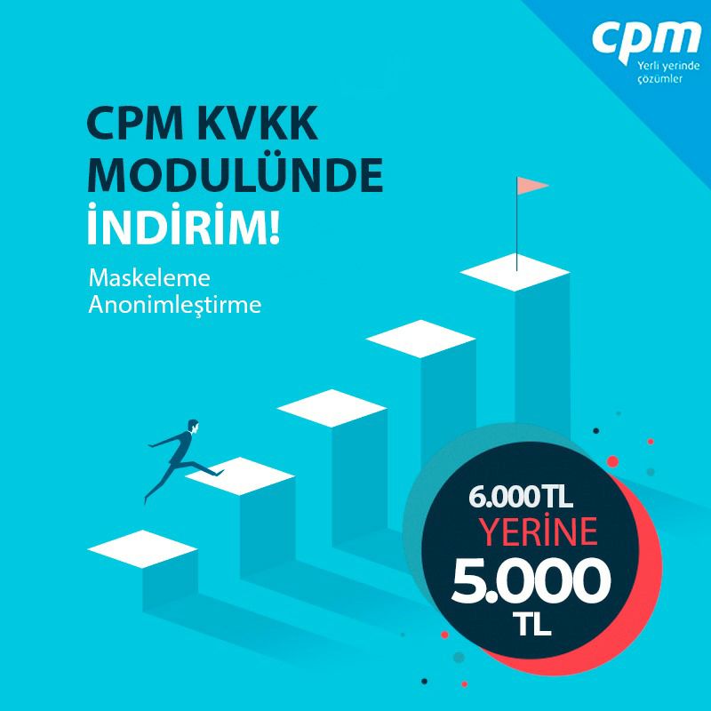 CPMYAZILIM's tweet photo. CPM KVKK MODÜLÜNDE BAHAR FIRSATI!

Maskeleme ve anonimleştirme işlerinizi hızlandırmak için siz de CPM KVKK Modülü'nü alın, üstelik Mart ayı boyunca 6000 TL yerine 5000 TL. https://t.co/ShT8MZs8Gr