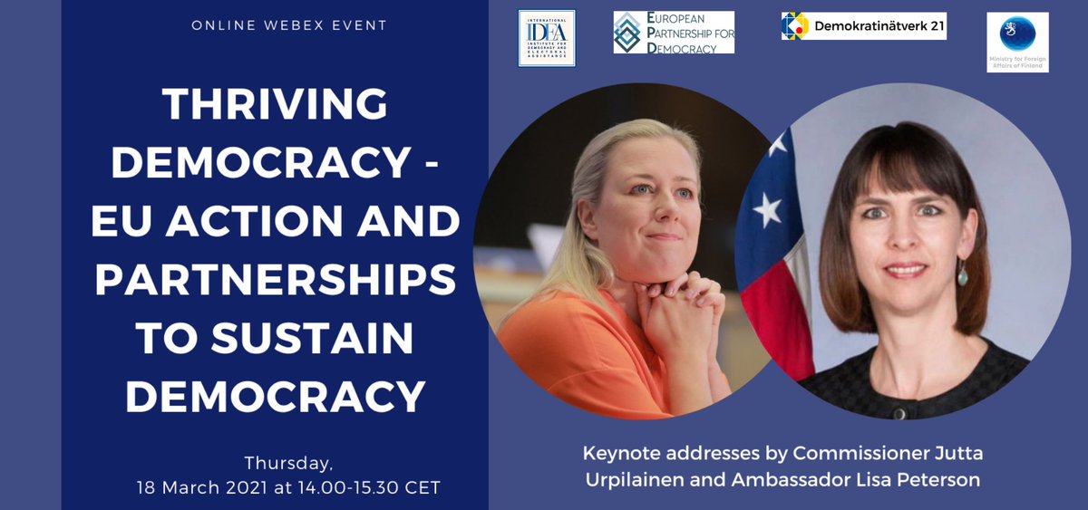 Int_IDEA's tweet photo. The 🌍 has experienced an increase in democratic backsliding, authoritarian tendencies in many countries &amp; rising hybrid influencing. On 🗓18 March, join us to discuss renewed multilateral approaches &amp; partnerships to sustain #democracy ➡️ https://t.co/NgjTXsEoQQ #DefendDemocracy https://t.co/JfZiETxOfK