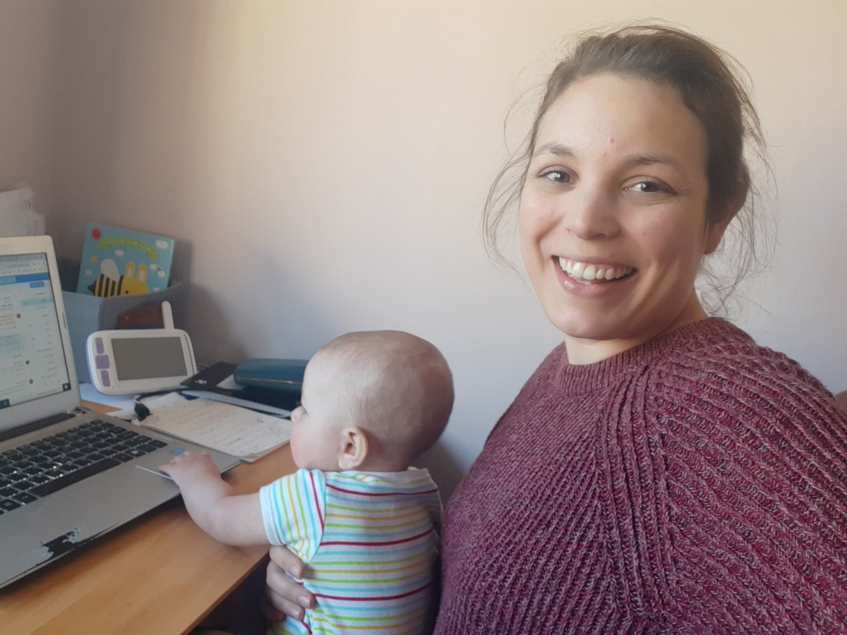 thembauk's tweet photo. #MeetTheTeam Hi I'm Emily, and I enjoy helping all our members navigate their membership journey!  I'm currently on maternity with one of our newest Young Marine Biologists! #JoinTheMBA https://t.co/FPiH6sYcgQ