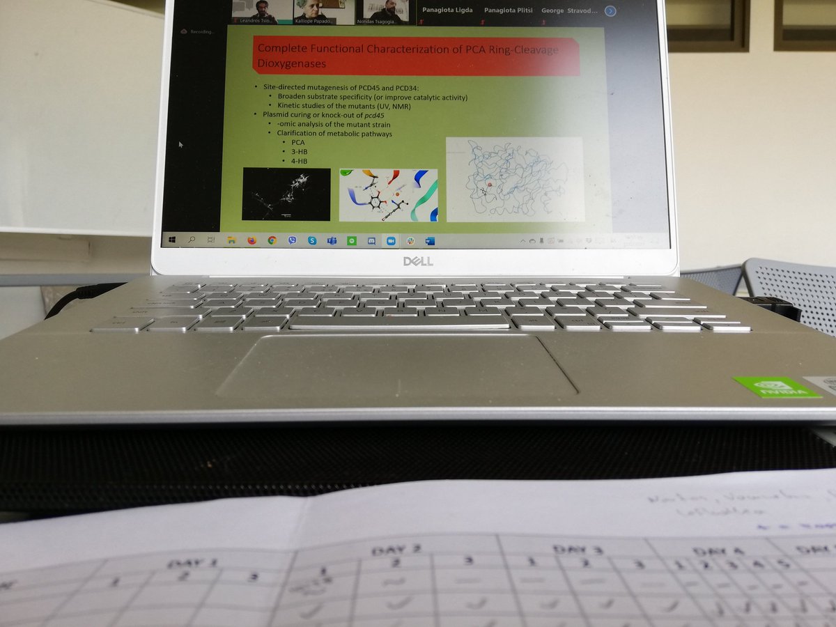 EngineOmic's tweet photo. Final Day of #VirtualTrainingSchool! Listening to our participants on how they will implement the knowledge they acquired to their projects!! #synbioGR #OMICEducation #OMICTraining https://t.co/7sWA734nm3