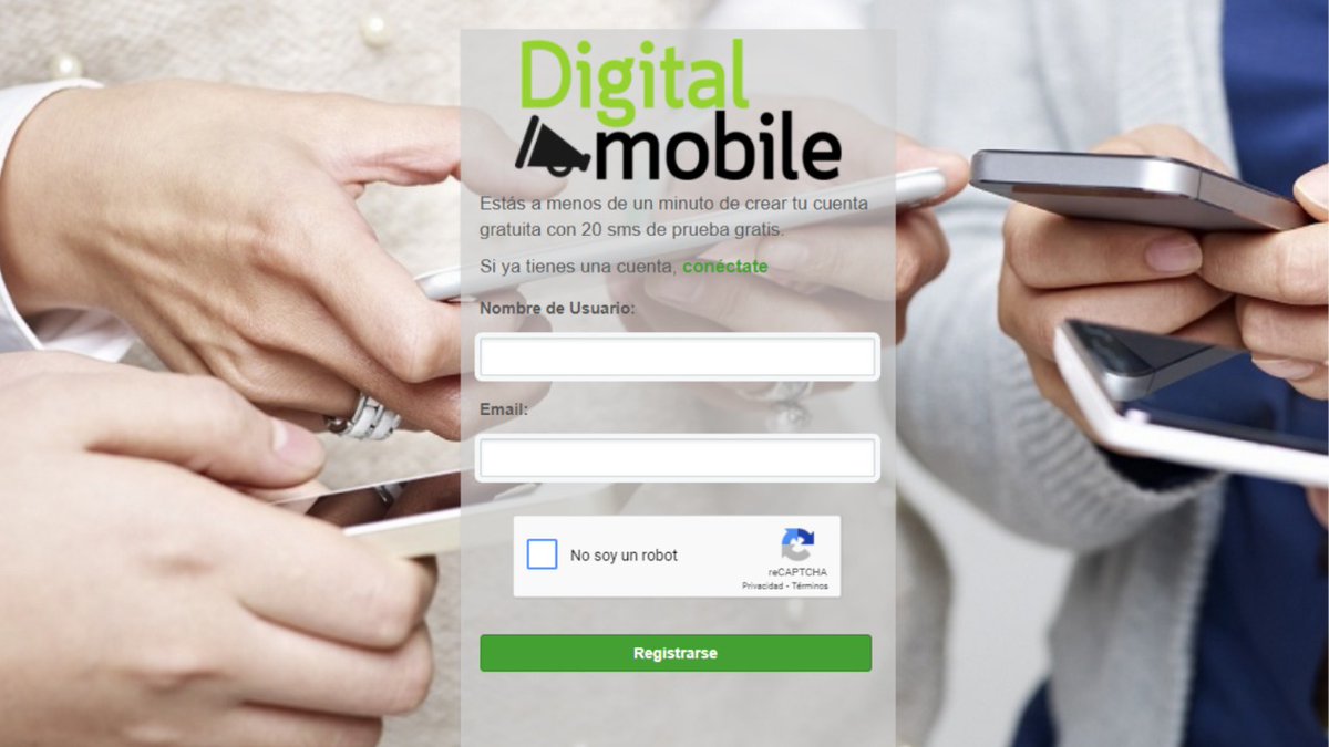 DigitalMobile_'s tweet photo. Estás a menos de un minuto de crear tu cuenta gratuita con 20 SMS DE PRUEBA GRATIS ✉

📞 629 875513
🌐 https://t.co/KK6AUq7Z2P

#CitaPrevia #SMS #LandingPage #MarketingMobile #Encuestas #cupondescuento #BolsaDeEmpleo #promociones #PROMOCION #PROMO #cupones #DigitalMobile https://t.co/wo6yz0QrDq