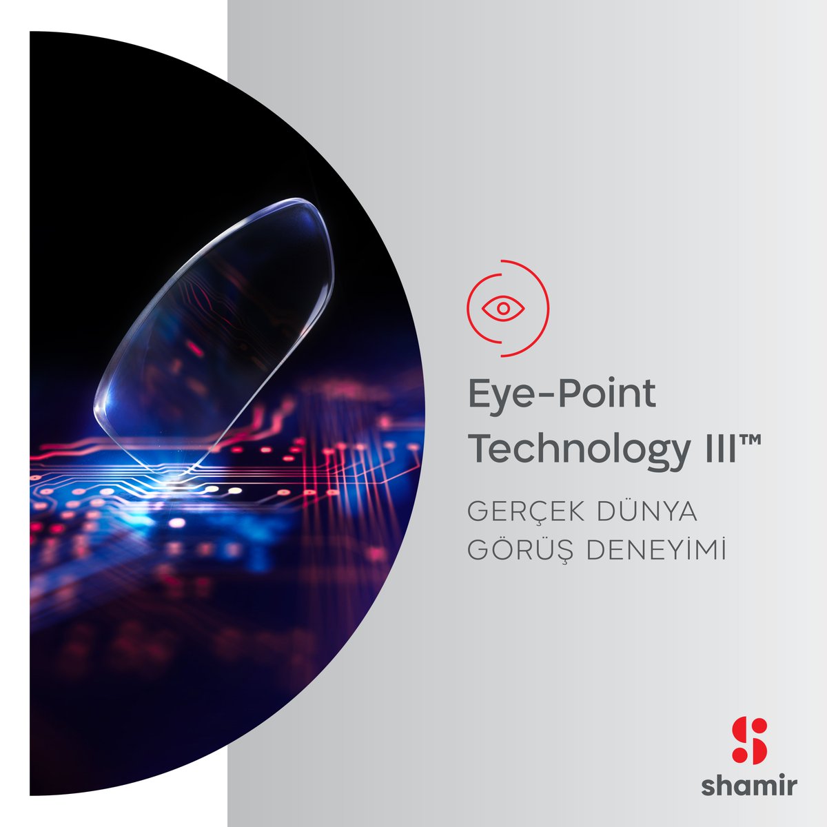 AltraOptik's tweet photo. Eye-Point Technology III™, hipermetrop ve miyop gözlük camı kullanıcılarının görüş alanı farklılıklarını ortadan kaldıran, Shamir’in geliştirdiği üstün tasarım teknolojisidir.

Shamir gözlük camı tasarım ve teknolojileri hakkında bilgi almak için lütfen optisyeninize danışınız. https://t.co/RcFVzNWQQT