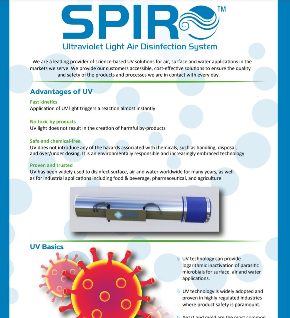 KpisMedical's tweet photo. قريبا جدا بإذن الله يتوفر جهاز #تعقيم #الهواء #Spiro بتقنية #UV شركة  #OMNI_Solutions #ٱمن وصديق ل #البيئة ويعمل بتقنية #UV بكفاءة عالية لـ#تعقيم #الهواء في #الفصول #الصالات #القاعات #المساجد #المعارض #المعامل #المسرح  #المقرات #المكاتب https://t.co/uwGtfUH8J9