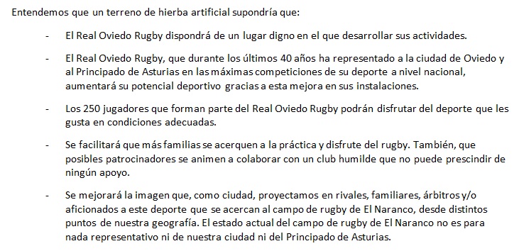 #nomasbarroenelnaranco <a href="/RealOviedoRugby/">El XV del OSO</a> reclama a Ayto y Principado la mejora del campo de rugby. Piden instalar césped artificial x.com/RealOviedoRugb…
