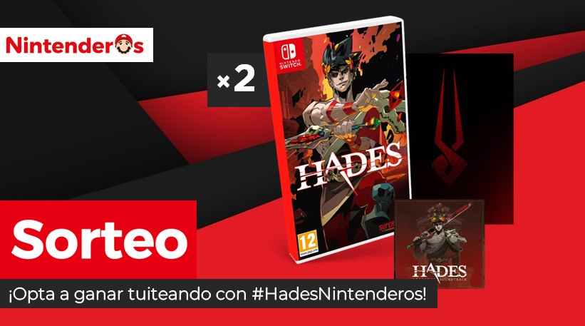 Nintenderos's tweet photo. ¡Sorteamos 2 ediciones físicas de Hades para Nintendo Switch!

1⃣ Síguenos (@Nintenderos) y RT aquí
2⃣ Tuitea con #HadesNintenderos diciendo por qué quieres esta versión física, ¡cuantos más tuits mandes más opciones de ganar!

¡Suerte! - https://t.co/nPQNfz98vc https://t.co/n8HVVFQNzE