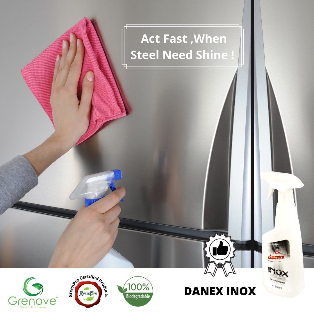 grenoveindia's tweet photo. Danex Inox protects surfaces to make
subsequent cleaning easier.
#grenove #grenovation
#sustainablesolutions #ecofriendly
#greenprojects #cleaning #stains
#cleaningproducts #smartcleaning
#cleansers #green #indianproducts
#stainremoval #polish #protectsurfaces
#danex #danexinox https://t.co/3o28rigFQ5