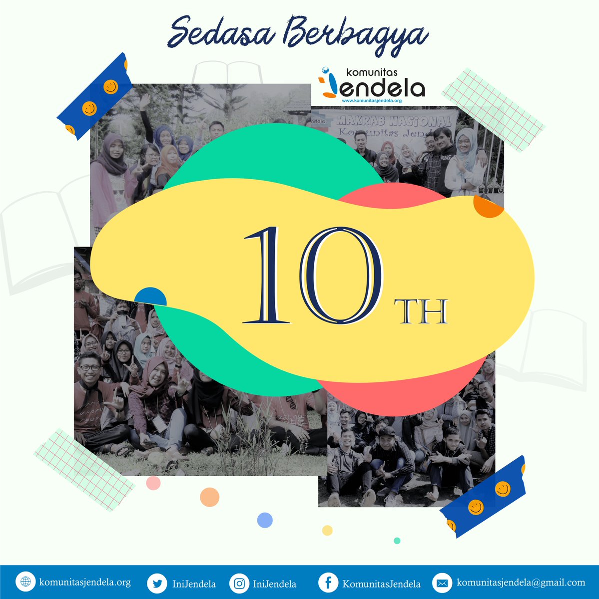 Sedasa Berbagya, Sepuluh Tahun Berbahagia. 

Semoga maraton Komunitas Jendela bisa terus berlanjut dan memberi dampak baik untuk pendidikan di Indonesia 

#SedasaBerbahagia #10thKomunitasJendela