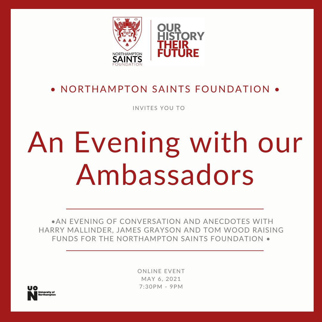 SaintsFdation's tweet photo. We are delighted to invite you to...

An evening with our Ambassadors!

Tickets on sale now 🥳
https://t.co/NuQ88st7FM https://t.co/YBvHwnkhOk