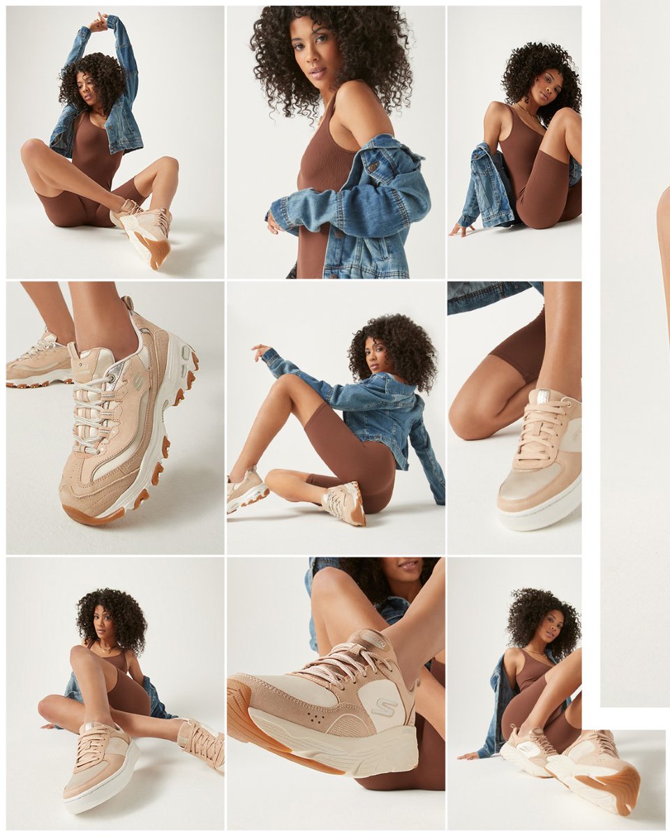 SkechersSpain's tweet photo. ¡Ya disponible! Colección LUXE, con colores neutrales que saben destacar. Brillantes metálicos, cuero y comodidad de lujo. Premium, soberbia y elegante ⚜️Colección vendida exclusivamente en @SkechersSpain  #Skechers #LUXECollection #launch #premium #fashion https://t.co/aM4Csx6jkX