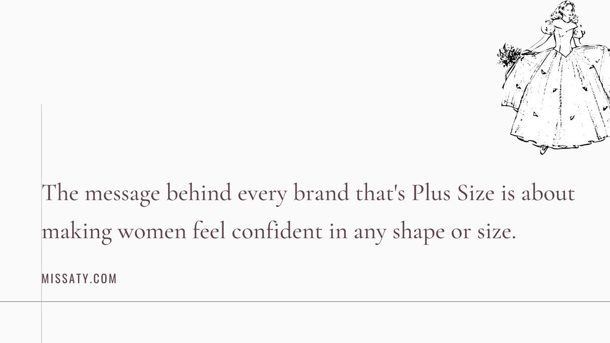 The message behind every brand that's Plus Size is about making women feel confident in any shape or size.

#PlusSize #PlusSizeModel #PlusSizeDresses #PlusSizeGowns #plussizeclothing #plussizequotes #Plussizefashionista  #bodypositive  
#brand #women #confidentlybeautiful