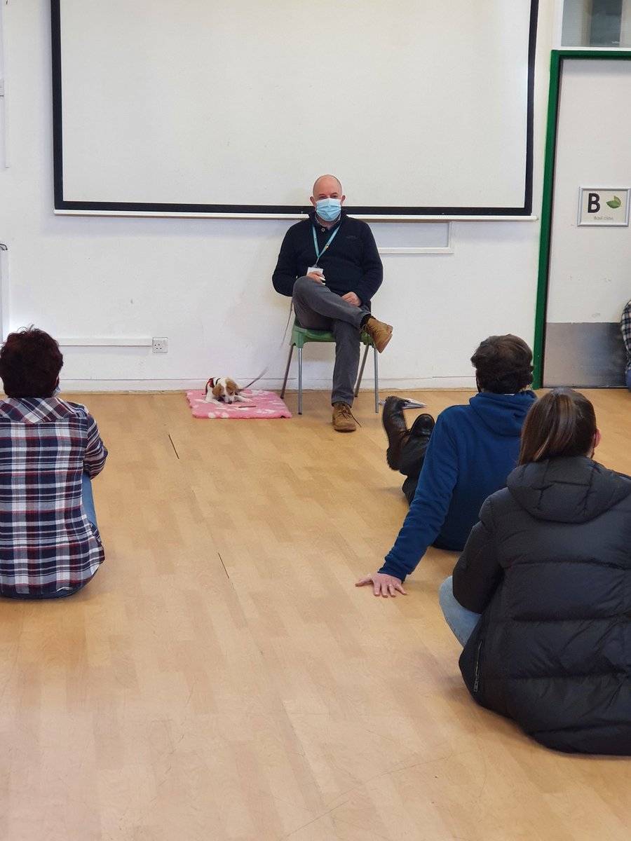 jumble_pup's tweet image. Took the morning briefing today, the staff listened to my every word!
#Selworthy 
#Oakhill
#SchoolDog