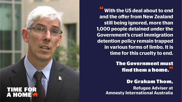 "It's time for this cruelty to end. The Government must find them a home."

#TimeForAHome