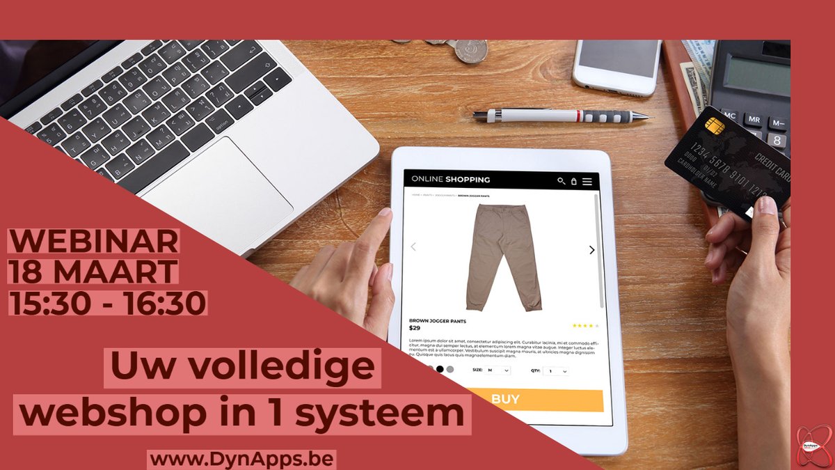 apps_dyn's tweet image. Uw volledige webshop beheren vanuit 1 systeem? Het kan! Ontdek in ons webinar op 18 maart de uitgebreide mogelijkheden.
Deelname is gratis, maar de plaatsen zijn beperkt. Inschrijven kan via bit.ly/3tbJXkR