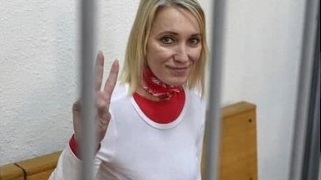 NowBelarus's tweet photo. There are at least 4 political prisoners in #Belarus who are on hunger strike: Natalia Hersche (from 22 February), Ihar Bantsar (from 3 March), Ihar Losik (from 11 March) and Dzmitry Furmanau (from 11 March) #StandWithBelarus https://t.co/DKx2ZeUobm