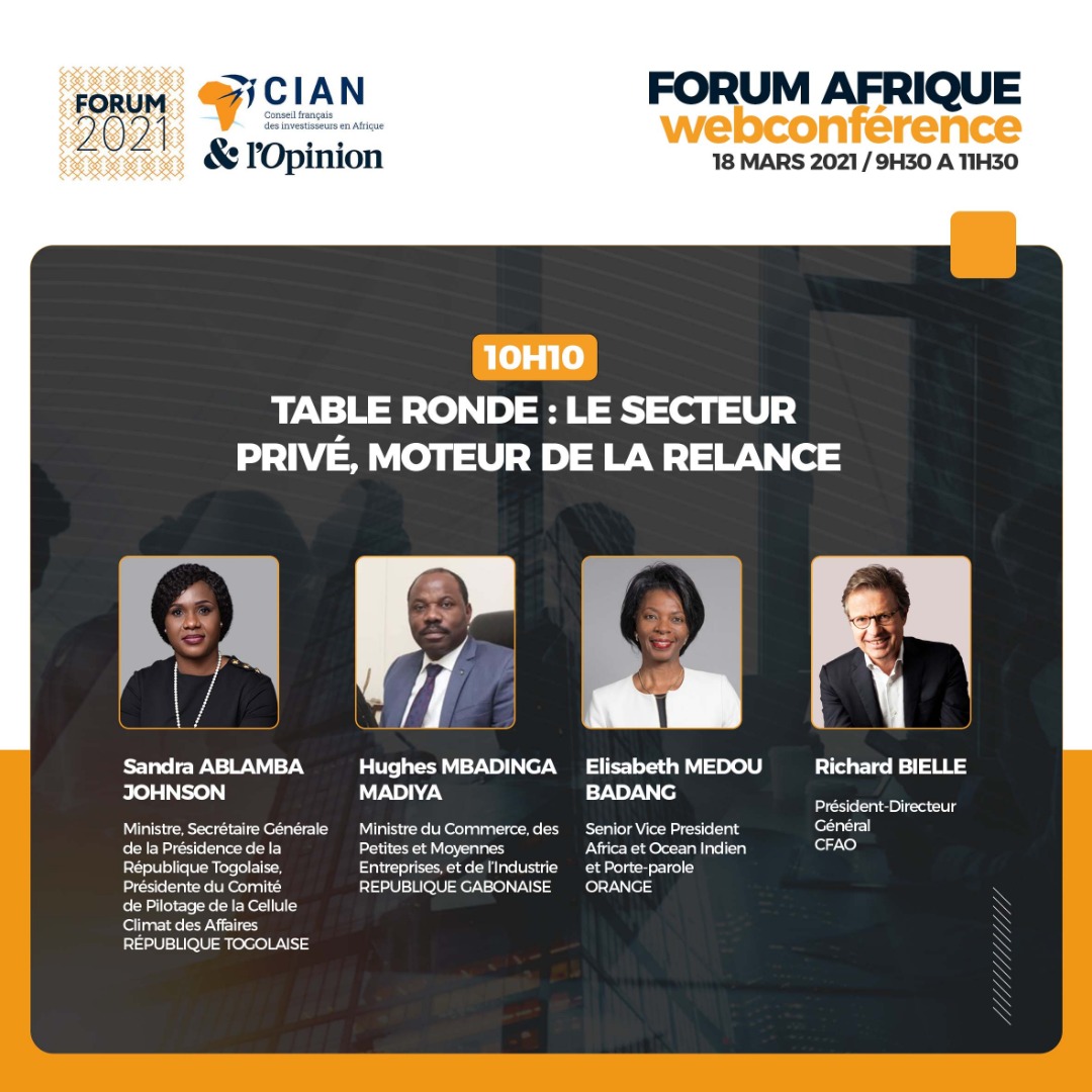 Nous ne cesserons de défendre l’importance du secteur privé pour le développement de l’#Afrique. Notre continent offre d’énormes opportunités d’investissements et nous allons autour d’une table-ronde,
1/2